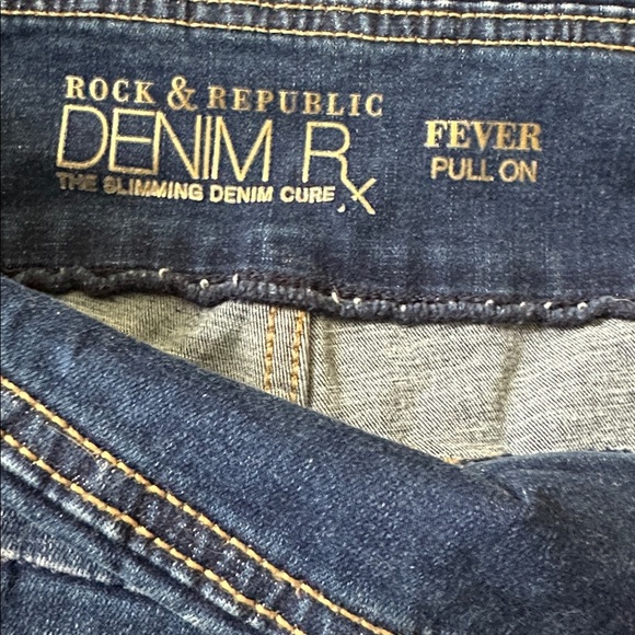 Rock & Republic Fever Pull On Denim Rx Slimming Denim Leggings - Picture 8 of 12